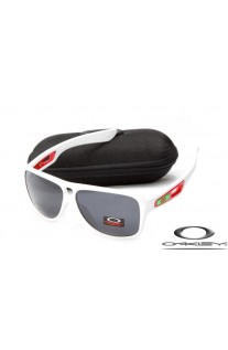 CHEAP OAKLEY DISPATCH II SUNGLASSES WHITE RED FRAME GREY LENS